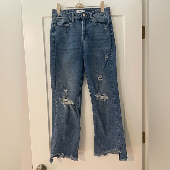 JBD Piper Cropped Flare Distressed - Picture 3 of 6